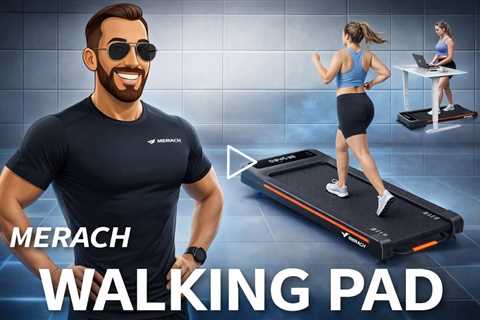 Merach NovaWalk W50 TrekPad - 12% auto-incline, 3.5HP peak brushless motor, Supports up to 400LBS