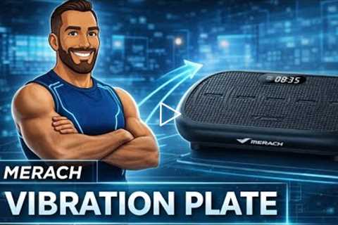 Merach Curved Vibration Plate CV40 - 13MM Amplitude & Deep Muscle Activation, 10 Preset Modes