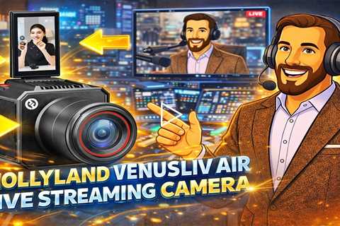 Hollyland VenusLiv Air - 1/1.3 CMOS/F1.05 Custom Lens, 4K 30fps, Built for 24/7 Streaming