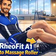 RheoFit A1 Auto Massage Roller, AI Powered, Features Deep Release and Soft Comfort Massage Covers