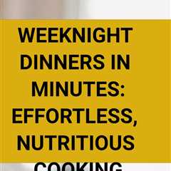 Make meal planning a breeze with these easy and delicious recipes.