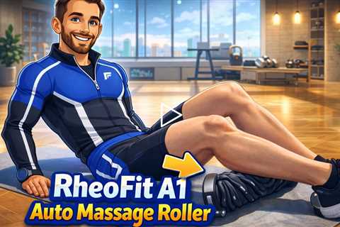 RheoFit A1 Auto Massage Roller, AI Powered, Features Deep Release and Soft Comfort Massage Covers