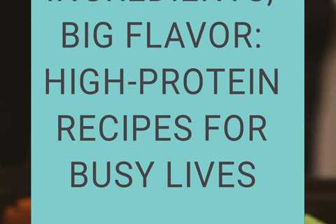 Fuel your body with high-protein meals designed for busy professionals.