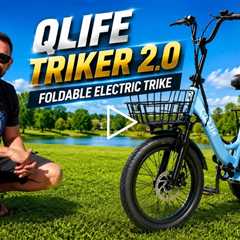 Qlife Triker 2.0 - Foldable Electric Trike - 1200W Motor, Top Speed 18Mph Range Up To 55 Miles 💰