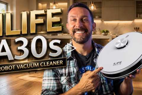ILIFE A30s Robot Vacuum Cleaner - 10,000Pa Max Suction Power, Dual Anti-Tangle Brush, LiDAR