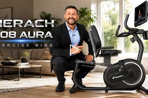 Merach S08 Aura Exercise Bike - with Smart Bluetooth Equipment,  App, LCD, Heart Rate Handle