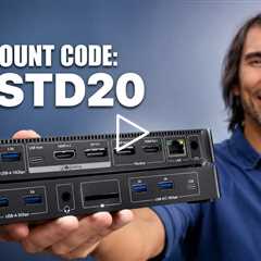 AV Access 8K KVM Docking Station iDock B10 - 2 Monitors, 100W PD, GbE, 8K@60Hz/4K@165Hz 💰