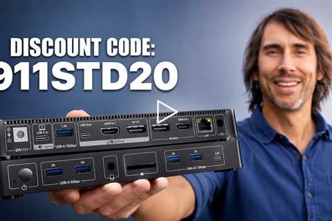 AV Access 8K KVM Docking Station iDock B10 - 2 Monitors, 100W PD, GbE, 8K@60Hz/4K@165Hz 💰
